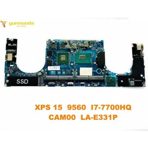 Original for DELL XPS 15 9560 laptop motherboard XPS 15 9560 I7-7700HQ CAM00 LA-E331P tested good free shipping