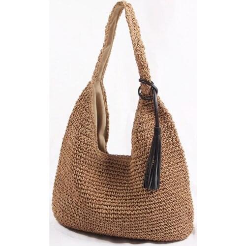 Beach Rattan Bag Women New Elegant Straw Bag Bolsos Mujer De Marca Famosa 2020 Bolso Paja Bolso Playa Designe Luxury Handbags