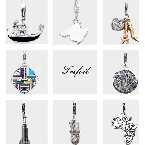 Charms Pendant Venice Gondola 925 Sterling Silver Fit Bracelet Europe Jewelry Accessories Romantic and Cute Gift For Women Men