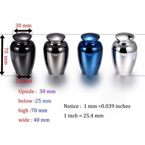 Stainless steel Memorial Ashes Holder Keepsake Cremation Funeral Token Urns for Love & Wholesale