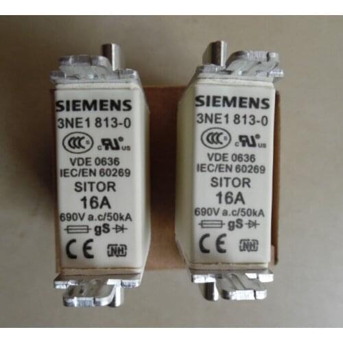 Fuses: 3NE1813-0 16A 690V NH00C / 3NE1814-0 20A 690V / 3NE1815-0 25A 690V / 3NE1803-0 35A 690V NH00C gS