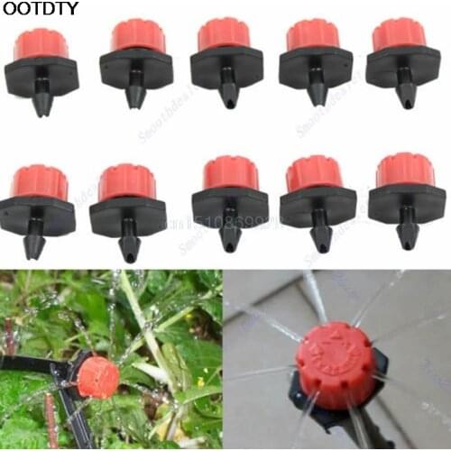 50pcs Garden Irrigation Misting Micro Flow Dripper Drip Head 1/4'' Hose