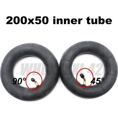 Motorcycle Tires 8 inch Inner Tubes with 45/90 degree valve tire 200x50 inch thicken Electric scooter Tire Rubber Tube