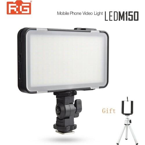 GODOX LEDM150 Smartphone LED Selfie light 5600K Dimmable Rechargeable Camera Video Light Led Panel for iPhone X Tripod Studio