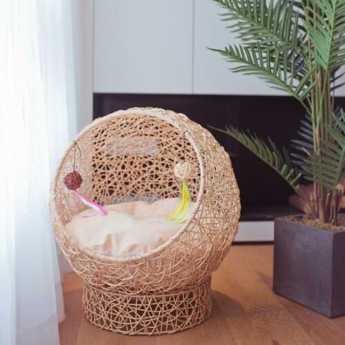 Pet supplies cat litter rattan summer season universal cat climbing frame, cat house toy cat bed cat room weaving cat litter