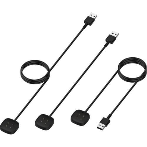 High Quality USB Charging Cable Cradle Station For Fitbit Versa 3 / Sense Smart Watch Replacement USB Charger Cable