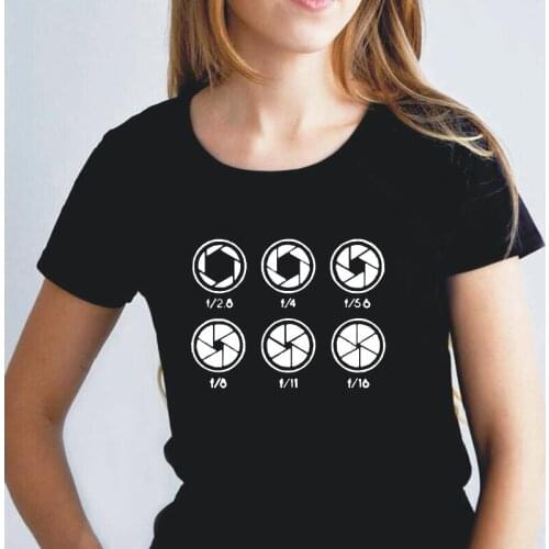 Funny Harajuku Tee Shirt Femme Photography Photographer Camera Short Sleeve T Shirt Women Tops Casual Plus Size Camisas De Mujer