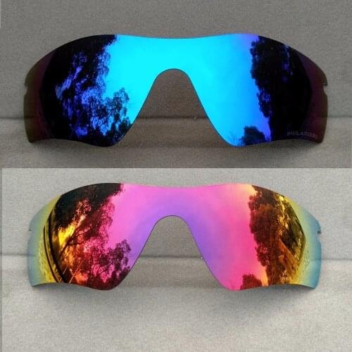 Ice Blue & Midnight Sun Mirrored Polarized Replacement Lenses for Radar Path Frame 100% UVA & UVB