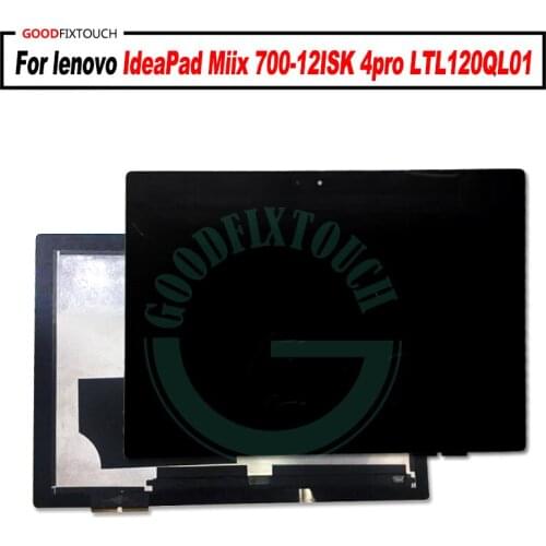 For lenovo IdeaPad Miix 700-12ISK 4pro LTL120QL01 LCD Display + Touch Screen Digitizer Assembly