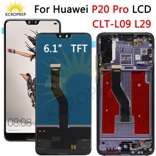 TFT For Huawei P20 Pro LCD Display Touch Screen Digitizer Assembly P20 Pro display with frame 6.1" For Huawei p20 pro screen