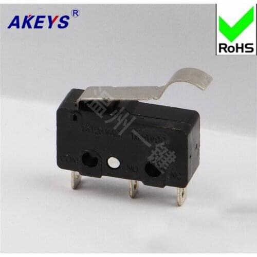 10PCS MS-015 High-quality Microsoft Mouse Switch Rectangular Micro-switch Mouse Keyboard Micro-tripod Bending Handle