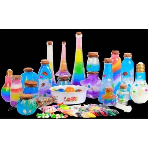 100 pcs/bag Colorful Pearl Gel Ball Polymer Hydrogel Potted Crystal Mud Soil Water Beads Grow Magic Jelly Living Home Decor