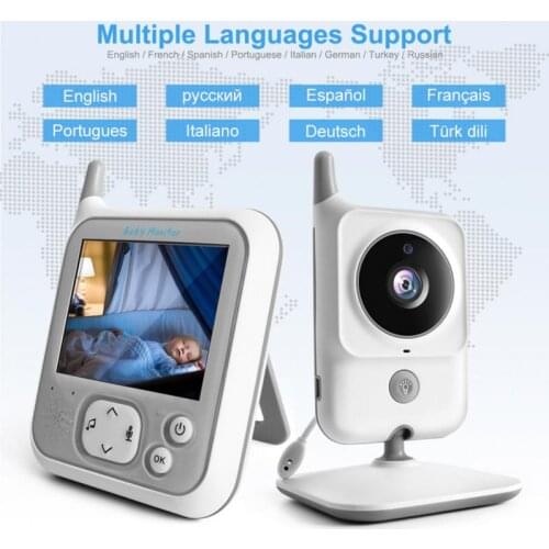 Baby Monitor Wireless Video Nanny Baby Camera Intercom Night Vision Temperature Monitoring Cam Babysitter Nanny Baby Phone Vb607