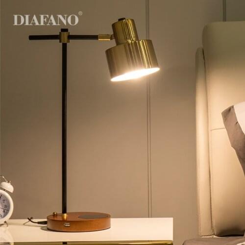 Wooden led table lamp for bedroom wireless charging cell phone bluetooth Speaker bedside lamp table light wireless desk lamp led