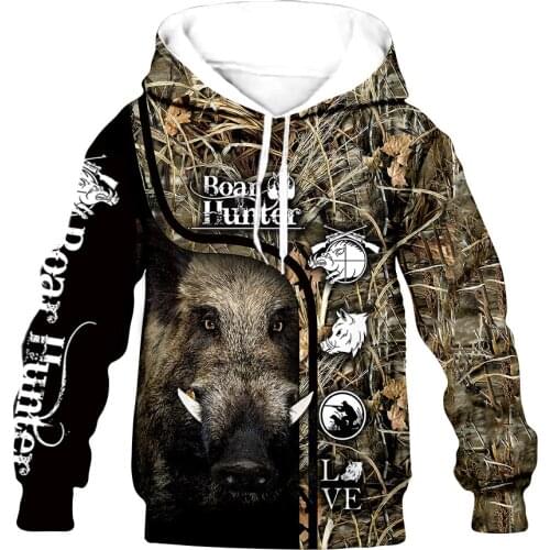 Wild boar kid 3D print Flannelet Children zipper coat Sweatshirt/Hooded//family clothing design dropshipping