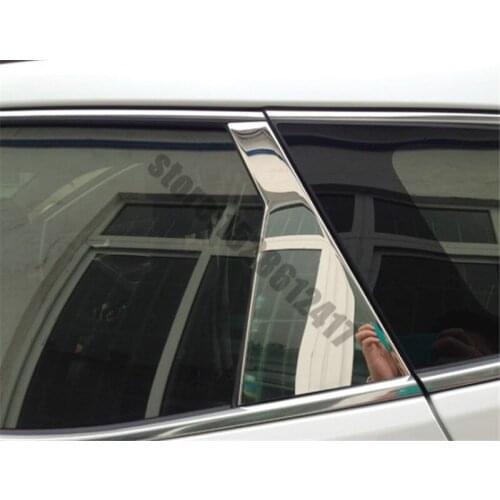 For Hyundai Santa Fe/IX45 2013-2017 304 stainless steel window central column trim Car styling