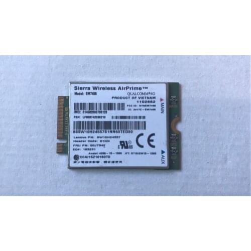 EM7455 Sierra Wireless LTE 4G WWAN Gobi6000 Qualcomm Card FRU: 00JT542 lenovo thinkpad T460 T460p T460s L460 L560 Yoga 260 P40