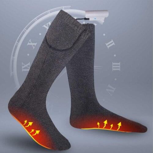 2200mAh/4400mAh Heating Socks Breathable Cotton 3 Gears Adjustment Comfortable Electric Feet Protector
