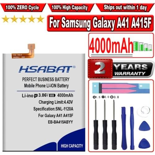 HSABAT 4000mAh EB-BA415ABYY Battery for Samsung Galaxy A41 A415F SM-A41