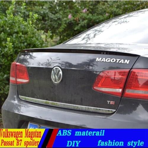 Use for volkswagen passat B7 spoilern2013-2016 model passat spoiler High Quality ABS Material Car Rear Wing Primer Color spoiler