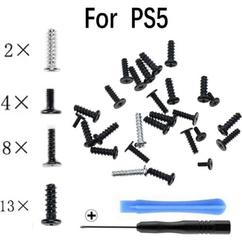 JCD For PS5 handle full set screw For Sony PS5 Controller Screws Head Screw Controller Screws & Cross Screwdriver Tool