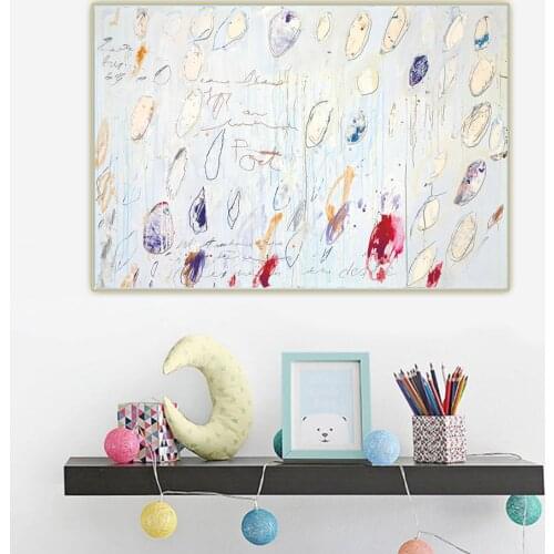 Citon Cy Towmbly《Untitled-38》Canvas Art Oil Painting Artwork Poster Decorative Picture Wall Hanging Decor Home Decoration