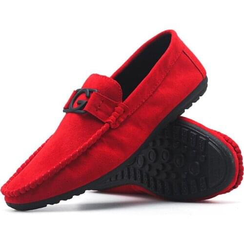 Spring Summer NEW Mens Loafers Comfortable Flat Casual Shoes Men Breathable Slip-On Soft Leather Driving Shoes Moccasins