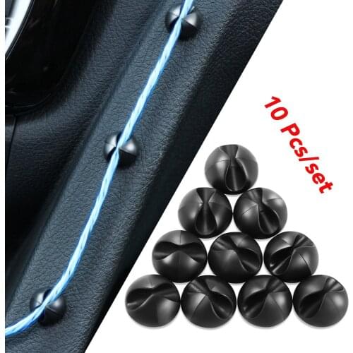 10pcs Car Wire Clip Stickers for Opel Astra Peugeot 207 407 Hyundai I30 Skoda Rapid Renault Duster Kia Sportage 2018 Accessories