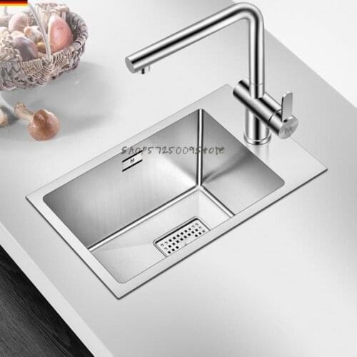 Small Single-slot 304 Stainless Steel Hand-sink Set At The Bar Counter Sink Pantry Under Counter Basin