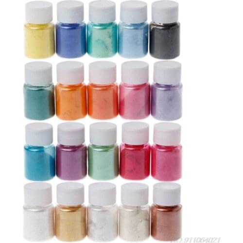 20 Colors Mica Powder Epoxy Resin Dye Pearl Pigment Natural Mica Mineral Powder Jewelry Tool M6 21 Wholesales