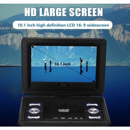 10.1inch High Denifition TV DVD Player Portable VCD MP3 MPEG Viewer with Game Handle and Compact Disc
