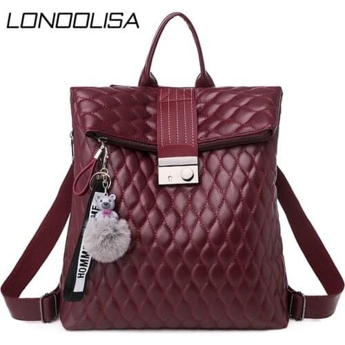 Casual Back Pack Women High Quality Leather Backpack Lady Large Capacity Travel Backpacks for School Teenagers Girls 2021 Sac