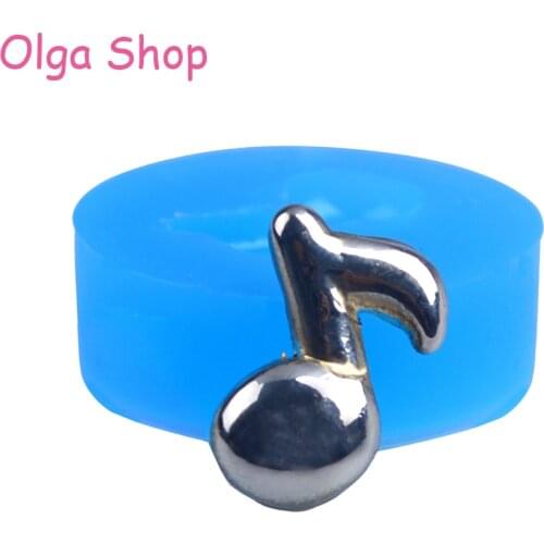 PYL285 Note Silicone Mold Fondant Sugarcraft Cake Decorating Polymer Clay Gum Paste Candy Soap Candles Flexible Molds