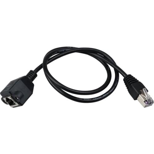 Network Extension Cable Brand New High Quality 30CM RJ45 Male to Female Screw Panel Mount Ethernet LAN Network Extension Cable