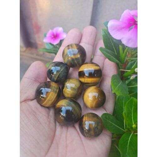 Pretty Natural Yellow Tiger’s Eye Crystal Sphere Ball Healing