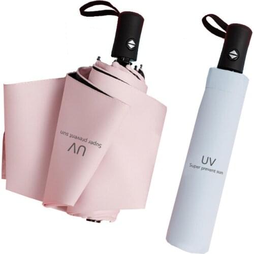 Folding Automatic Umbrella Rain Female 8 Ribs Men Anti UV Sun Umbrellas Rain Women Portable Parasol Travel Kids Umbrella