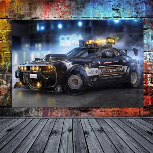 Canvas Paintings Cyber punk DodgeTuning Sport Car Vintage Car Posters Modern Wall Art Picture Prints for Living Room Decor
