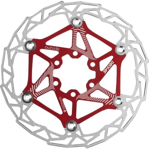 4 Color Ultra-light MTB Mountain Bike Brake Disc Float Floating Pads 160mm 6 Bolt Rotors Parts Bicycling Accessories