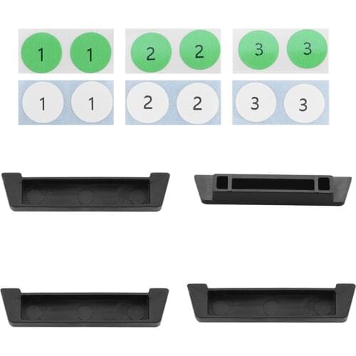 4-pack Battery Port Dustproof Plug Protective Cover for Mavic Air 2S Black Easy Install