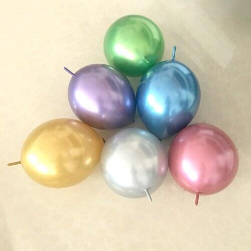 50pcs foreign trade wholesale metal thickened tail balloon wall decoration Birthday wedding celebration balloon layout kids toys