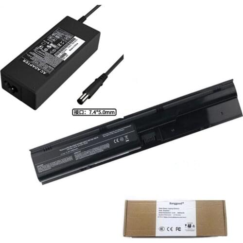 4400mAh Laptop Battery + 19V 4.74A Power Charger for HP ProBook HP4535LH 4431s 4436s 4441s 4446s 4540s LC32BA122 PR06 QK646AA
