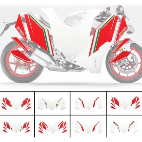 Motorcycle Accessories 3D Strickers Gel Protector Front Fairing Motor Number Board For Ducati Supersport 939 2016 2017