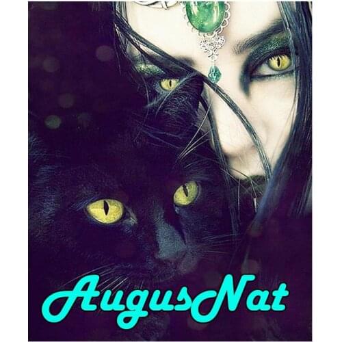 Black cat diamond painting full square ghost daimond embroidery cross stitch resin bead picture halloween diamant mosaic sticker