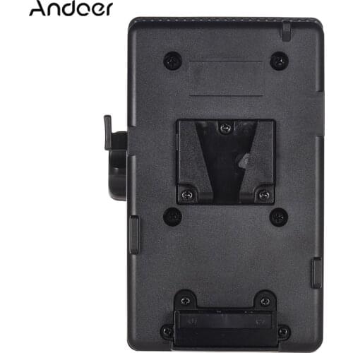Andoer V Mount V-Lock Battery Plate Adapter Power Supply System D-tap Connector W/ Clamp for Sony Camera BP Battery