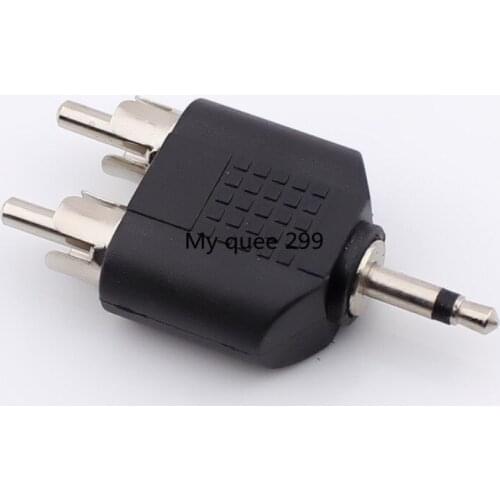 Audio 3.5mm to double lotus, 3.5 single voice to double RCA, 3.5 RCA audio conversion connector