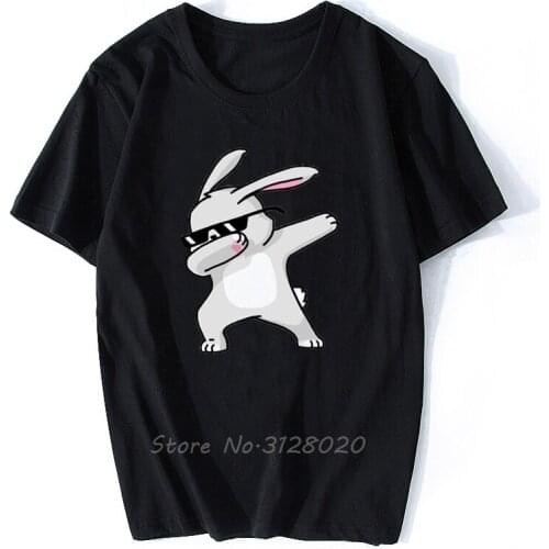 Hip Hop Rabbit T Shirt Men Fashion Short Sleeve Summer Cotton T-shirt O Neck Tops Casual T Shirt Fitness Funny Print