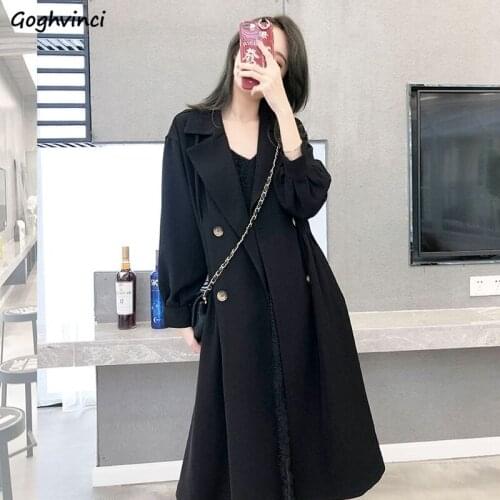 Женские классические тренчи Goghvinci China At AliExpress