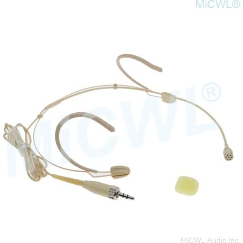 MiCWL Professional Headset Cardioid Microphone For Sennheiser G1 G2 G3 G4 HSP2 Wireeless ear Hook Microphones with foam