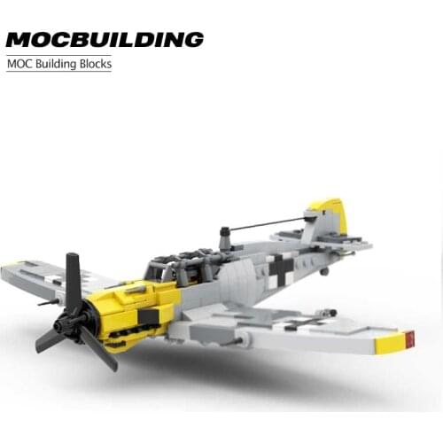 Model Of The Weapon Of The BF-109 Fighter Jet Mersher Schmitter, Germany-World War ii Military MOC Building Blocks Toy Gift