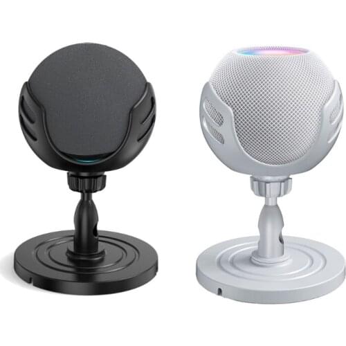 360° Rotation Desktop Stand Bracket Smart Speaker Holder Cradle Stand Mount for Amazon Echo Dot 4th for HomePod Mini